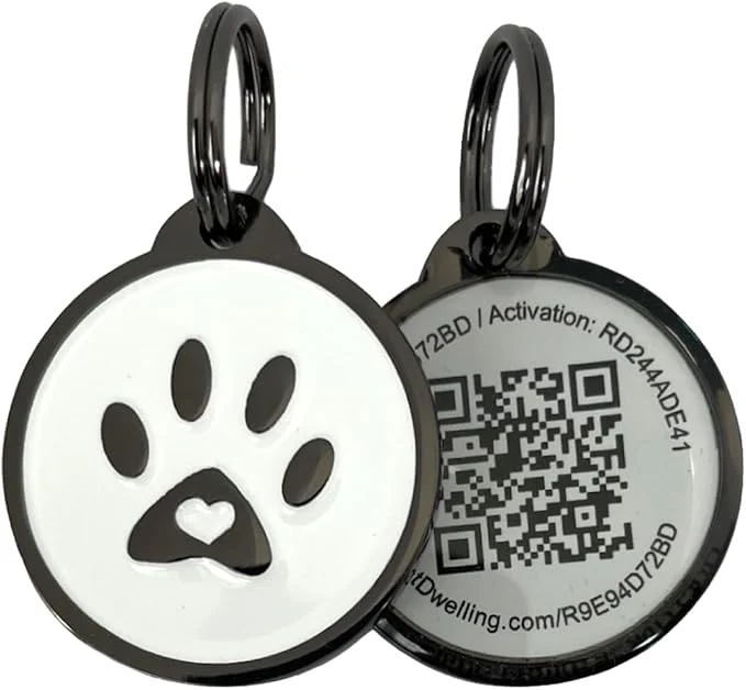 Contemporary Pet Dwelling QR Pet Tag – Easy Scan Instant Location Alerts Pet Profile Practical