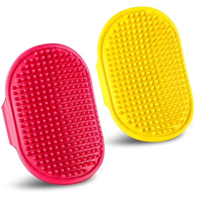 Expertly Made Dog Grooming Brush Pet Shampoo Bath Brush Dog Grooming Shedding Brush Soothing Eco-Friendly