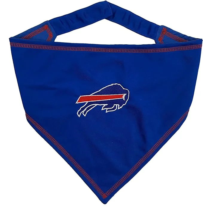 High-Quality Pets First NFL Buffalo Bills TIE Bandana Small Medium. Dog Bandana Scarf Bib Carefully Designed