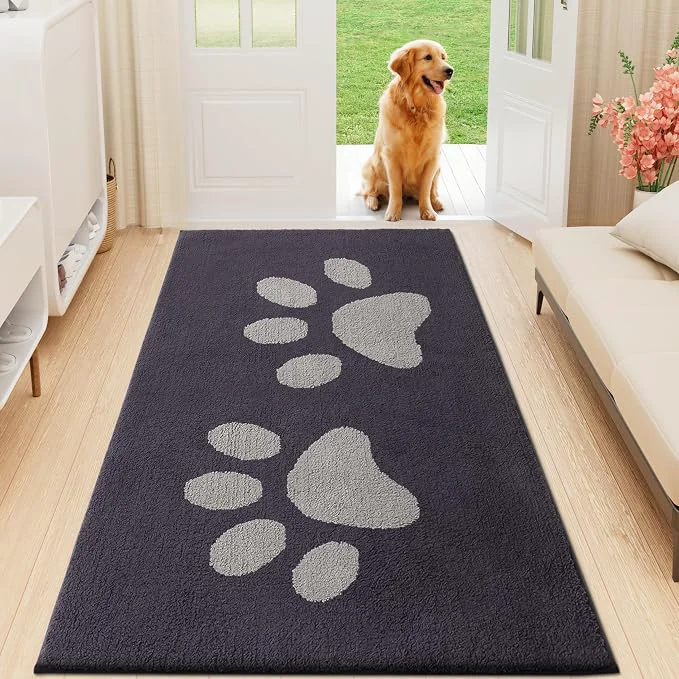 Versatile Buganda Dog Door Mat for Muddy Paws Absorbent Dirt Trapper Washable Indoor Outstanding