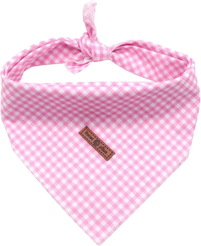 Traditional Lionet Paws Dog Bandana Washable Cotton Handkerchief Scarf Triangle Bandana Carefully Designed