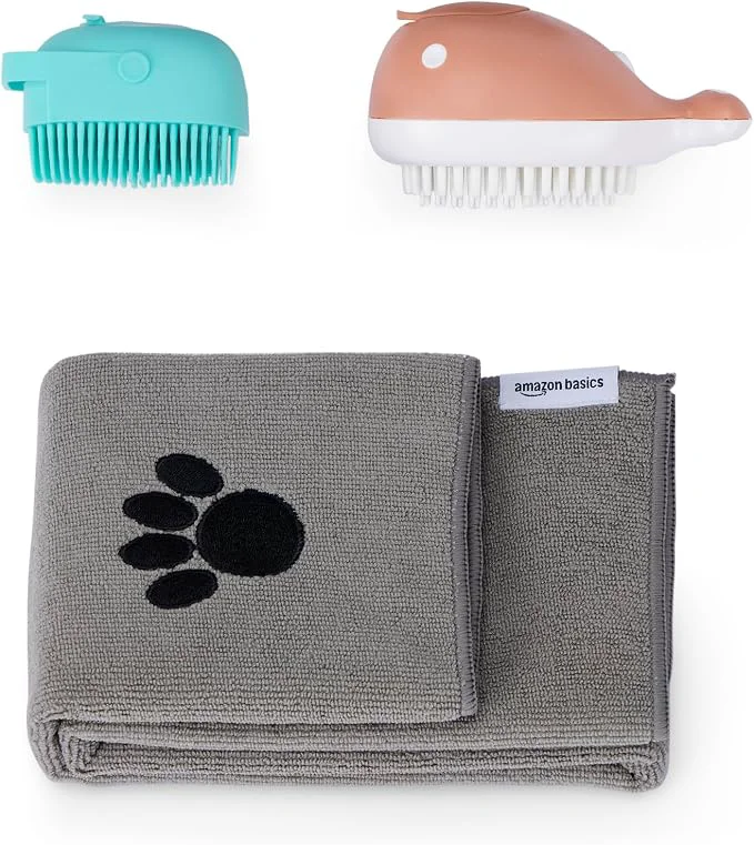 Excellent Amazon Basics Dog Bath Brush Clean