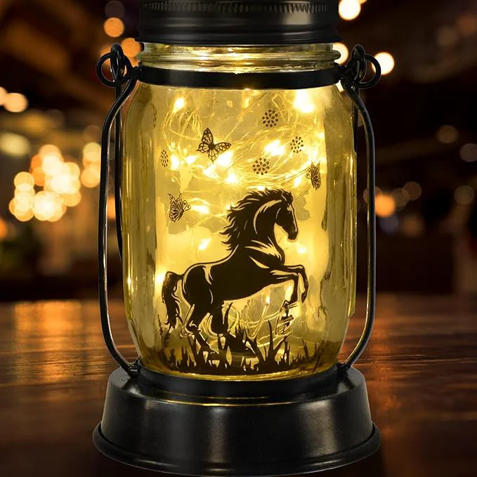 Optimized kyoryuger Horse Gifts for Women Men Horse Lovers Solar Lantern Mom Birthday Original Design