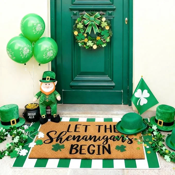 Trusted Tinideya 2 Pcs Irish Festival Door Mat Fest Welcome Non Slip Coir Mats Elite