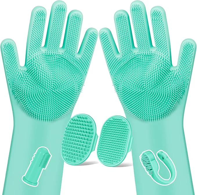 Recyclable 6PCS Pet Grooming Kit for Dogs Cats and Horses Dog Washing Gloves Dog Bath Unique