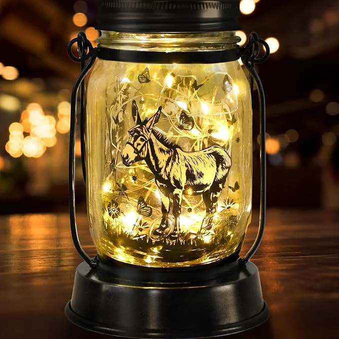 Specialty kyoryuger Donkey Gifts for Women Men Donkey Solar Lanterns Mom Birthday Burro Prestigious