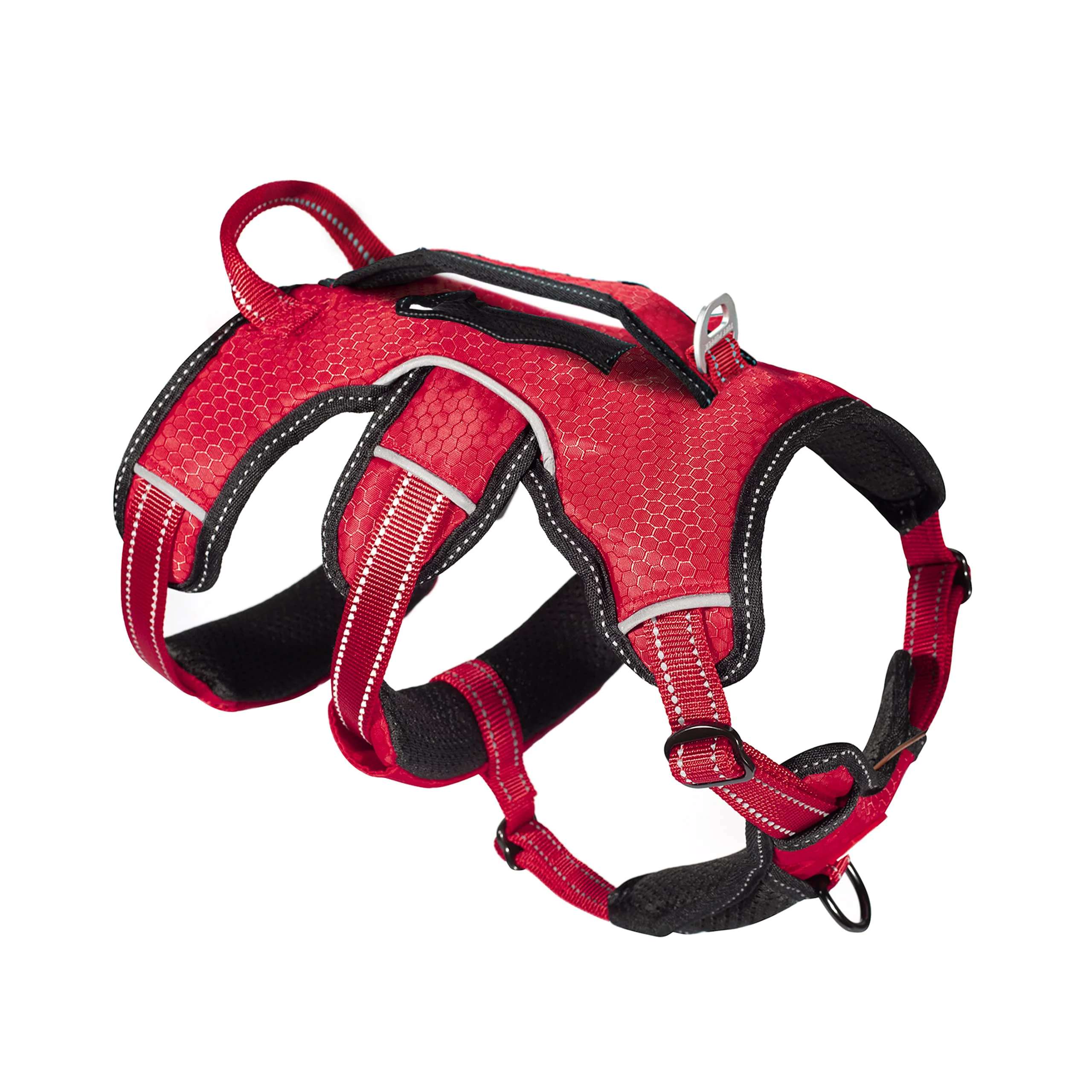 Recyclable Tuff Pupper Escape Proof Harness 5-Point Adjustable Fit Padded with Handle Elegant