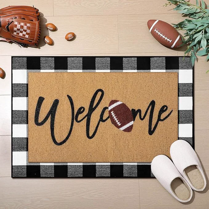 Exceptional Tinideya 2 Pcs Door Mat Welcome Non Slip Coir Mats Floor Layering Doormats Prestigious