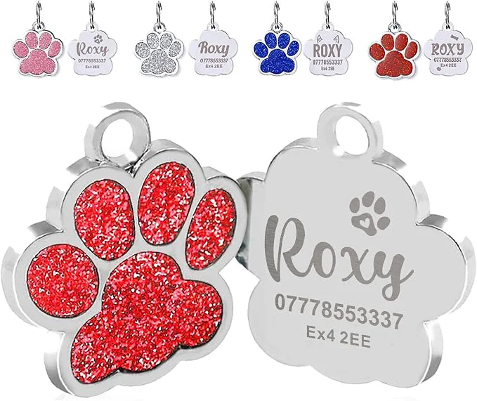 Unique EDSG Cat Dog Tags Personalized for Pets Dog Name Tags Cat Name ID Tag World-Class