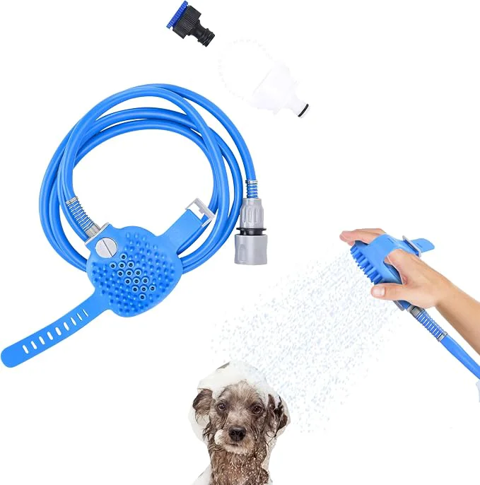 Efficient Black Rhino Dog Shower Attachment 2-in-1 Sprayer and Scrubber Excellent