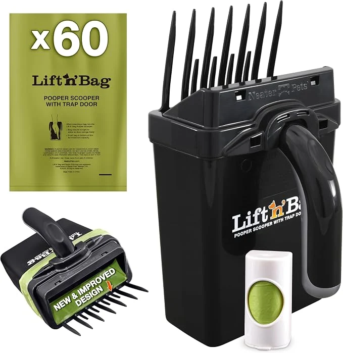 Stylish Neater Pet Brands Lift N Bag 2.0 Dog Pooper Scooper Pure