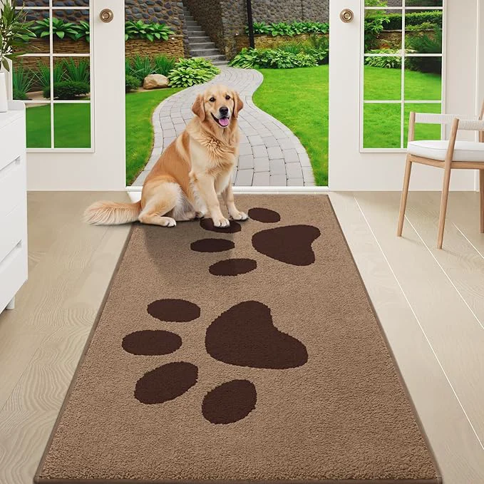 Artisan Buganda Dog Door Mat for Muddy Paws Absorbent Dirt Trapper Washable Indoor Authentic