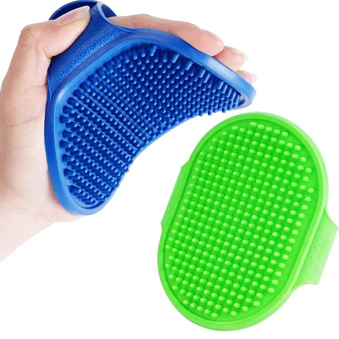 Responsible 2 Pack Dog Grooming Brush Premium Soft Silicone Pet Bath Brushes Comfortable
