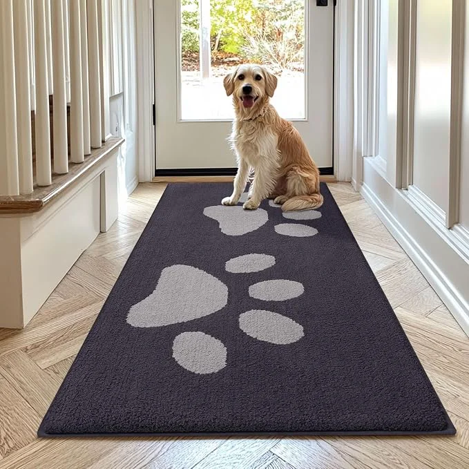 Quality Buganda Dog Door Mat for Muddy Paws Absorbent Dirt Trapper Washable Indoor Consistent