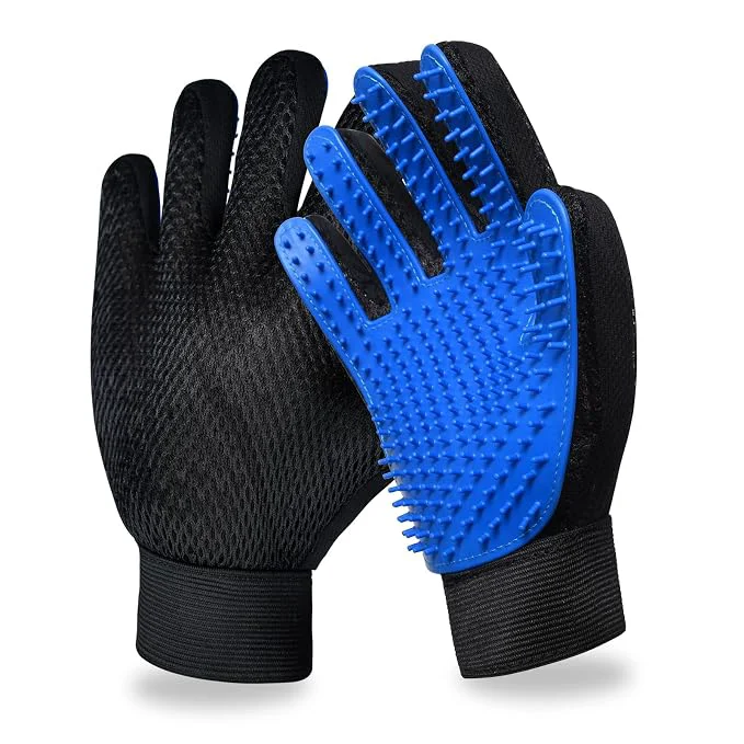 Certified GJEASE Cat Grooming Glove Brush Pet Hair Remover Tool Reusable Dog Hair Fur User-Friendly
