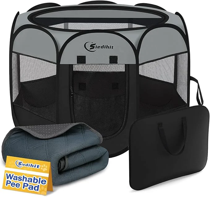 Specialty Dog Cat Playpen with Washable Pee Pad Puppy Pet Playpen Indoor Recyclable