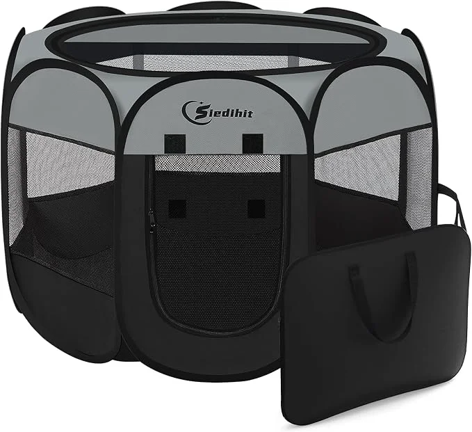Stylish Dog Cat Playpen Puppy Pet Playpen Indoor Easy-to-Use