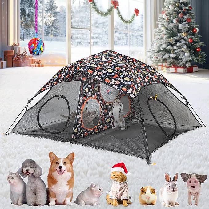 Eco-Friendly Outdoor Cat Play Tent for Indoors and Outdoors Unique