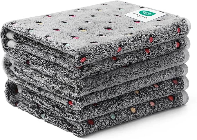 High-Grade Luciphia 1 Pack 3 Blankets Super Soft Cute Dot Pattern Pet Blanket Flannel Throw Fashionable