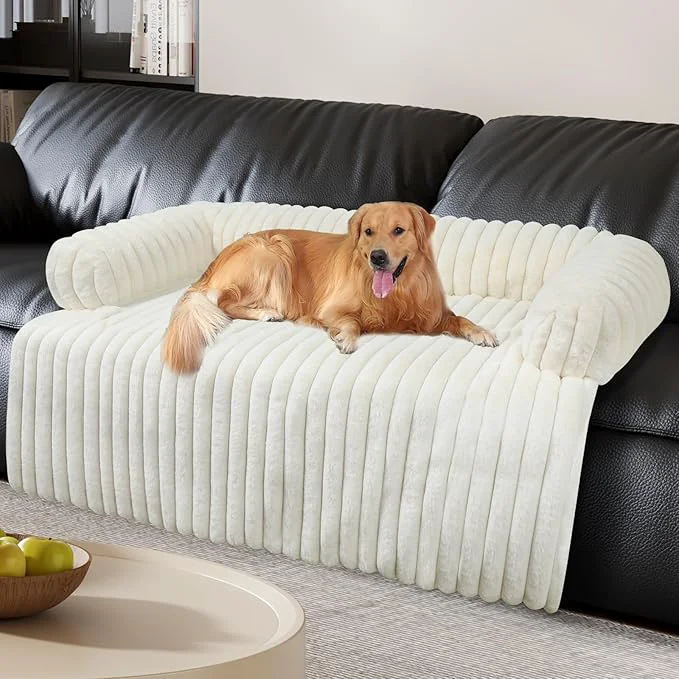 Detailed Wn's Day Luxurious Dog Couch Bed Washable Calming Dog Couch Cover Removable Relaxed