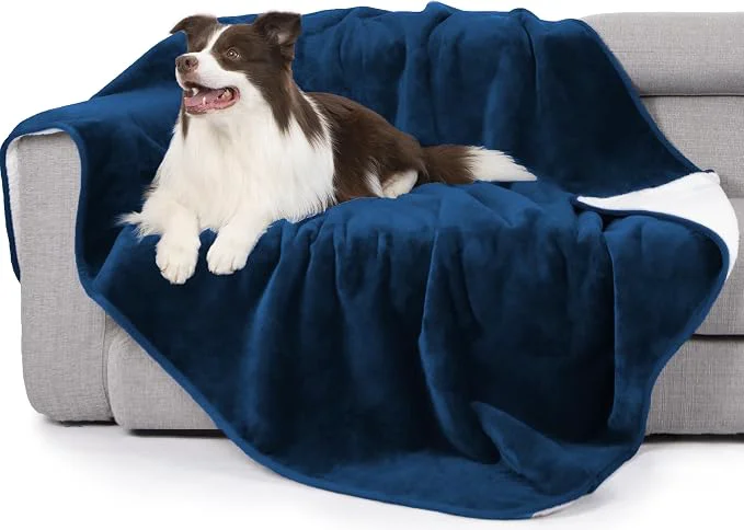 Next-Generation gogobunny Waterproof Bed Blanket Reversible Sherpa Fleece Throw Blanket Contemporary