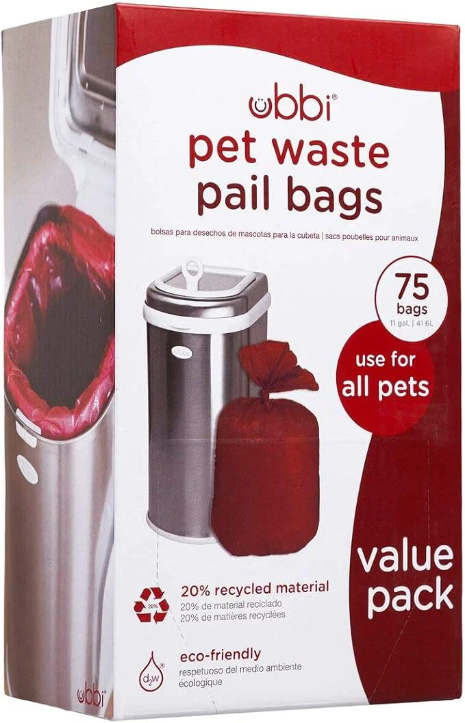 Safe Ubbi Pet Waste Pail Bags Cat Litter Box Cleaning Solution High-Grade