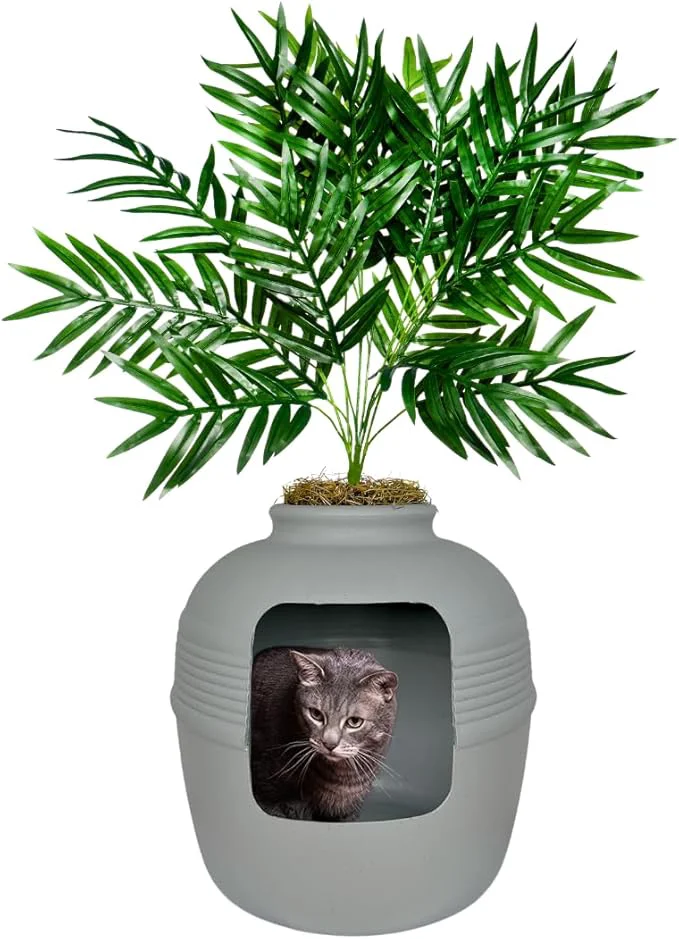 Specialty Good Pet Stuff Hidden Litter Box Planter Decorative Cat Litter Enclosure Soft
