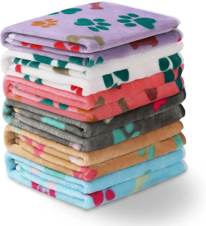 Optimized Luciphia 1 Pack 6 Dog Blankets Cat Soft Fluffy Fleece Pet Blanket Warm Cute Exclusive