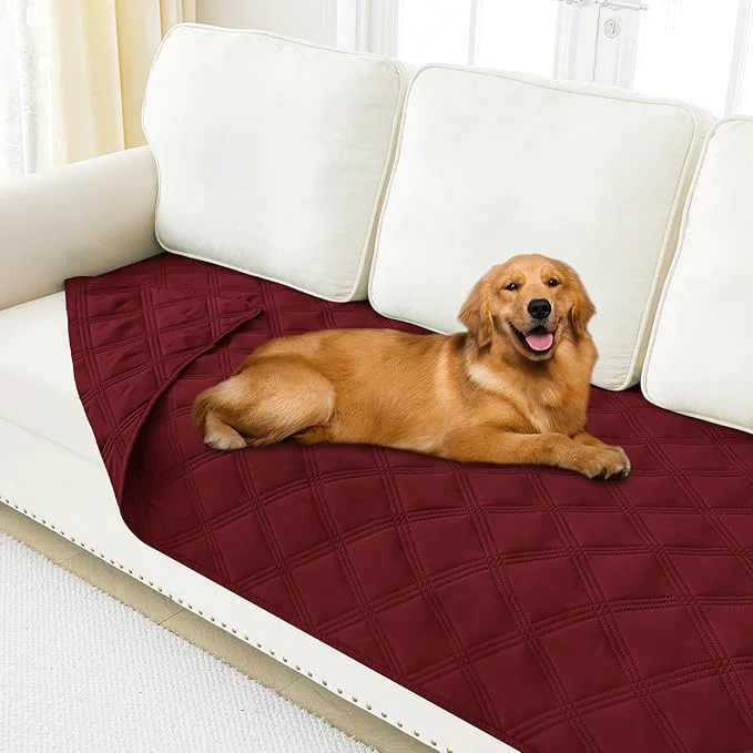 Trendy Smiry Waterproof Dog Bed Cover Blanket 30x70 Soft Reversible Pet Blanket Green