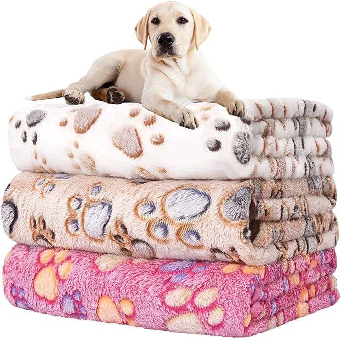 Professional Rezutan Dog Blankets for Large Dogs Upgraded 3 Pack Dogs Cat Blanket Washable User-Friendly