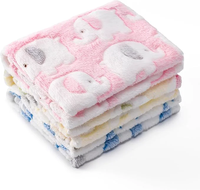 Official 1 Pack 3 Blankets Super Soft Fluffy Premium Fleece Pet Blanket Flannel Paw Flexible