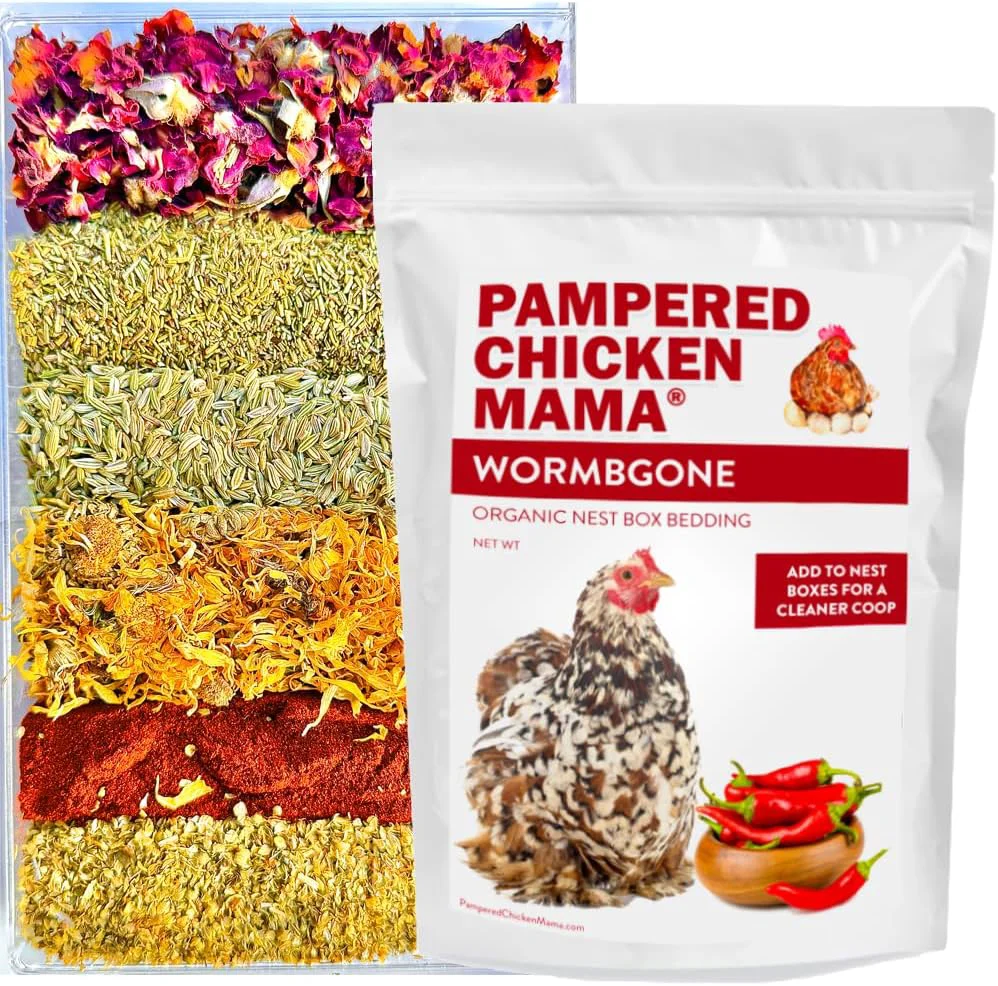 Fast WormBGone Non-GMO Backyard Chicken Nesting Herbs 1 Pound Official