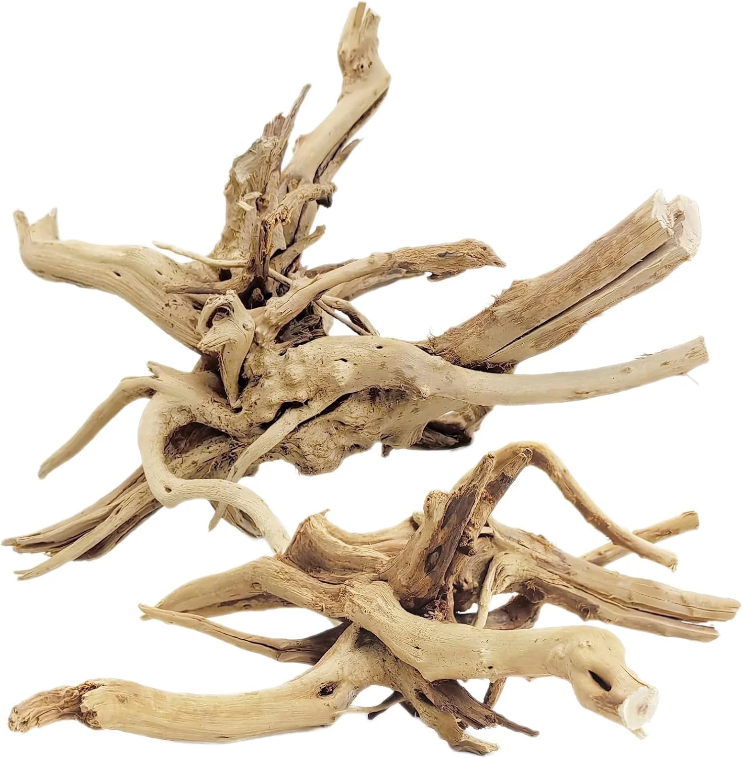 World-Class Tfwadmx Natural Driftwood for Aquarium 11-13 inch Reptile Branches Terrarium Wood Aquarium Trunk Driftwood Tree Fish Tank Log Decoration Pack of 2 Superior