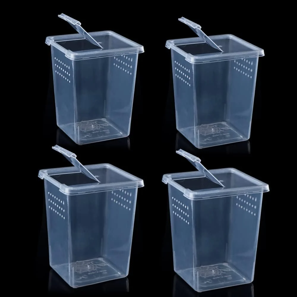 Smart 4 Pcs Insect Spider Terrariums Breeding Box Hatching Container Small Reptile Arbo Spider Mantis Scorpion Centipede Acrylic Breeding Box Certified