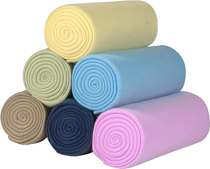 Environmentally Friendly Fleece Throw Blankets Bulk Fleece Blankets Solid Whole Lightweight Warm Soft Durable