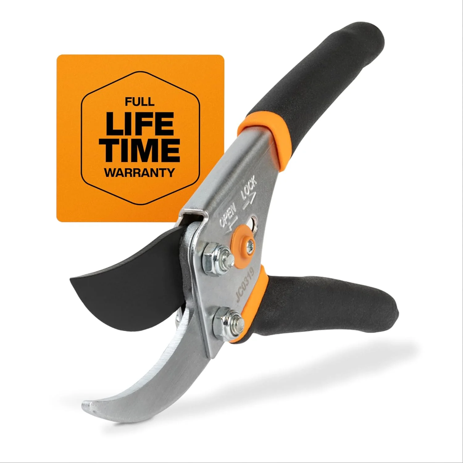 Classic Fiskars Bypass Pruning Shears 5 8-Inch Cut Capacity Garden Clippers Gardening Scissors with Sharp Rust Resistant Steel Blade Minimalist