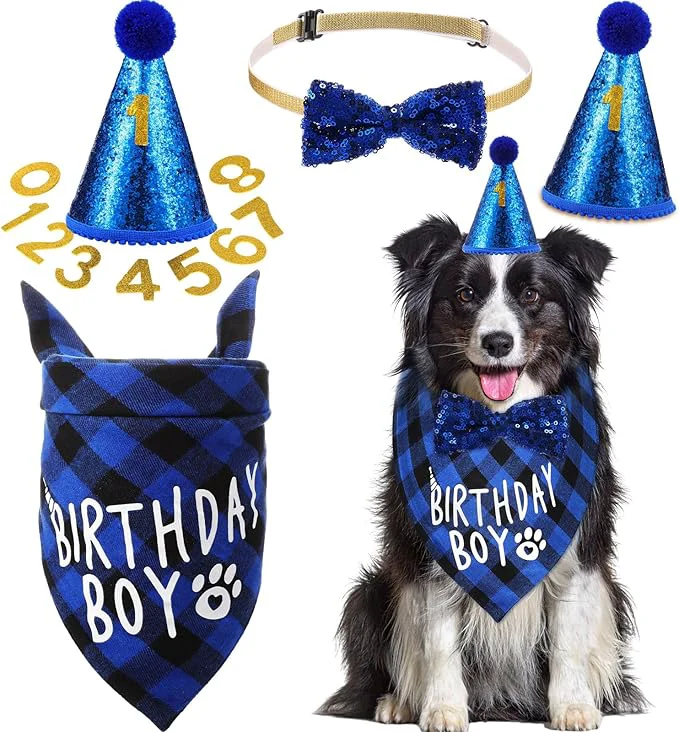 Carefully Designed Weewooday Dog Birthday Party Supplies Birthday Boy Girl Cake Bandana Triangle Long-Lasting