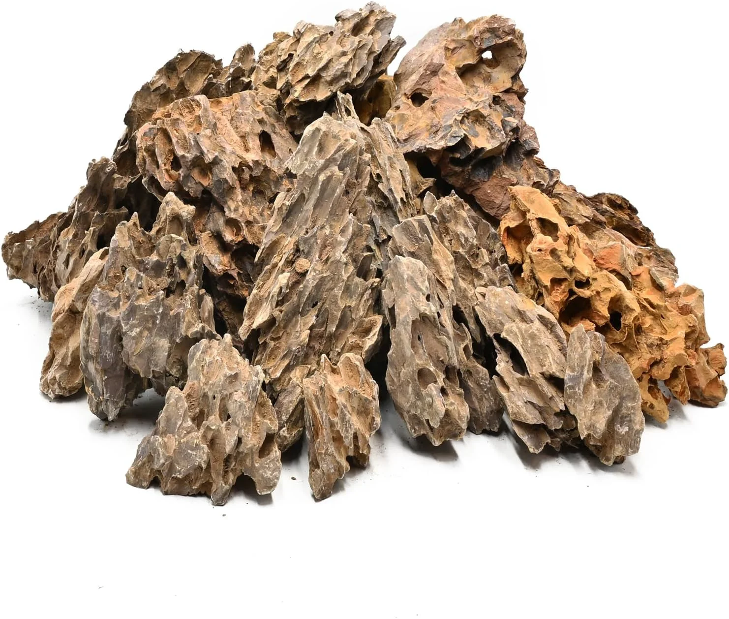 Superior Natural Rock Stone 10LB Fish tank rock for Aquarium Landscaping Models Fish Tank Decoration Freshwater Planted Aquariums and Amphibian enclosures-2-6 inches Long-Lasting