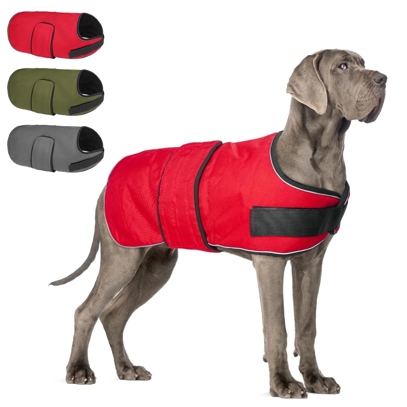 Long-Lasting BEAUTYZOO XXL Dog Winter Coat — Waterproof Windproof Reflective for Great Danes Sophisticated
