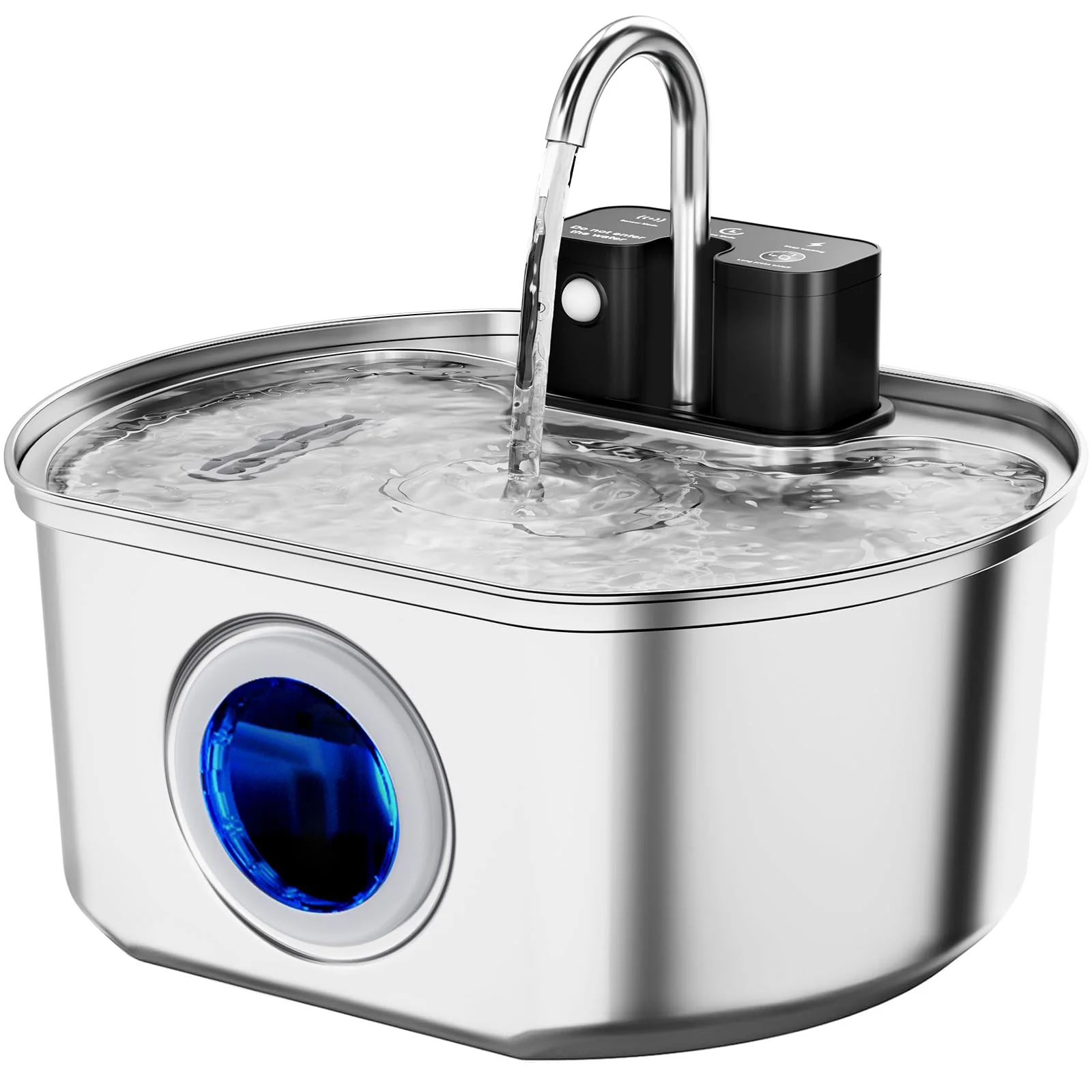 Verified Nea Cat Water Fountain Stainless Steel Wireless 3.2 L Battery-Operated Pet Fountain Functional