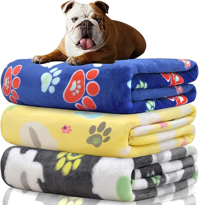 Traditional Rezutan Dog Blanket for Medium Dogs 1 Pack 3 Premium Soft Cat Puppy Blankets Safe