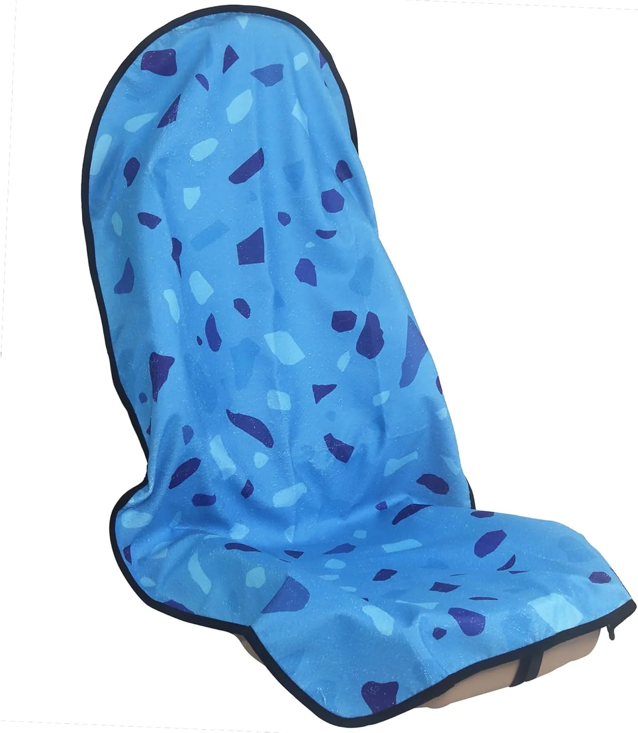 Reliable Car Seat Cover Protector Front Seats for Gym Workout Running Swimming Beach and Hiking Waterproof Sweat Towel Bucket Seat Covers for Cars SUV Trucks Blue Marbling 1Pcs World-Class