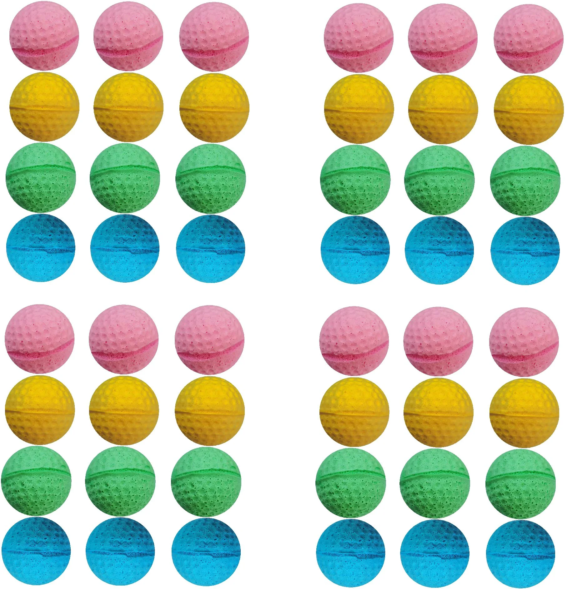 First-Class GINFH Cat Foam Ball Toy – 48 Pack Soft Latex Sponge Balls for Cats