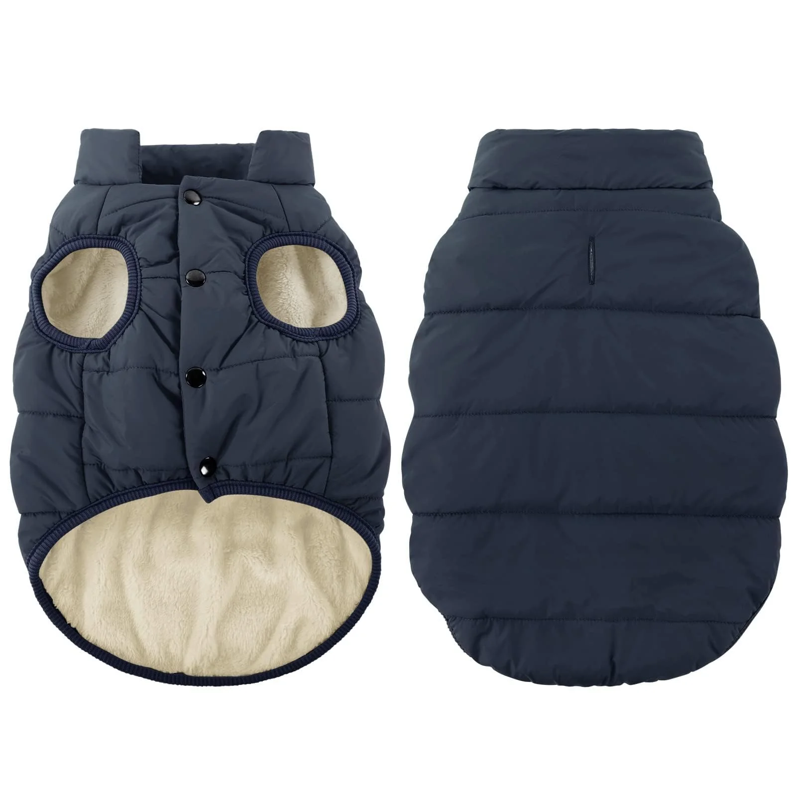 Breathable ASENKU Dog Winter Coat - Waterproof Windproof Snowproof Puffer Jacket for Cold Weather XS-XXXL Blue Artisan