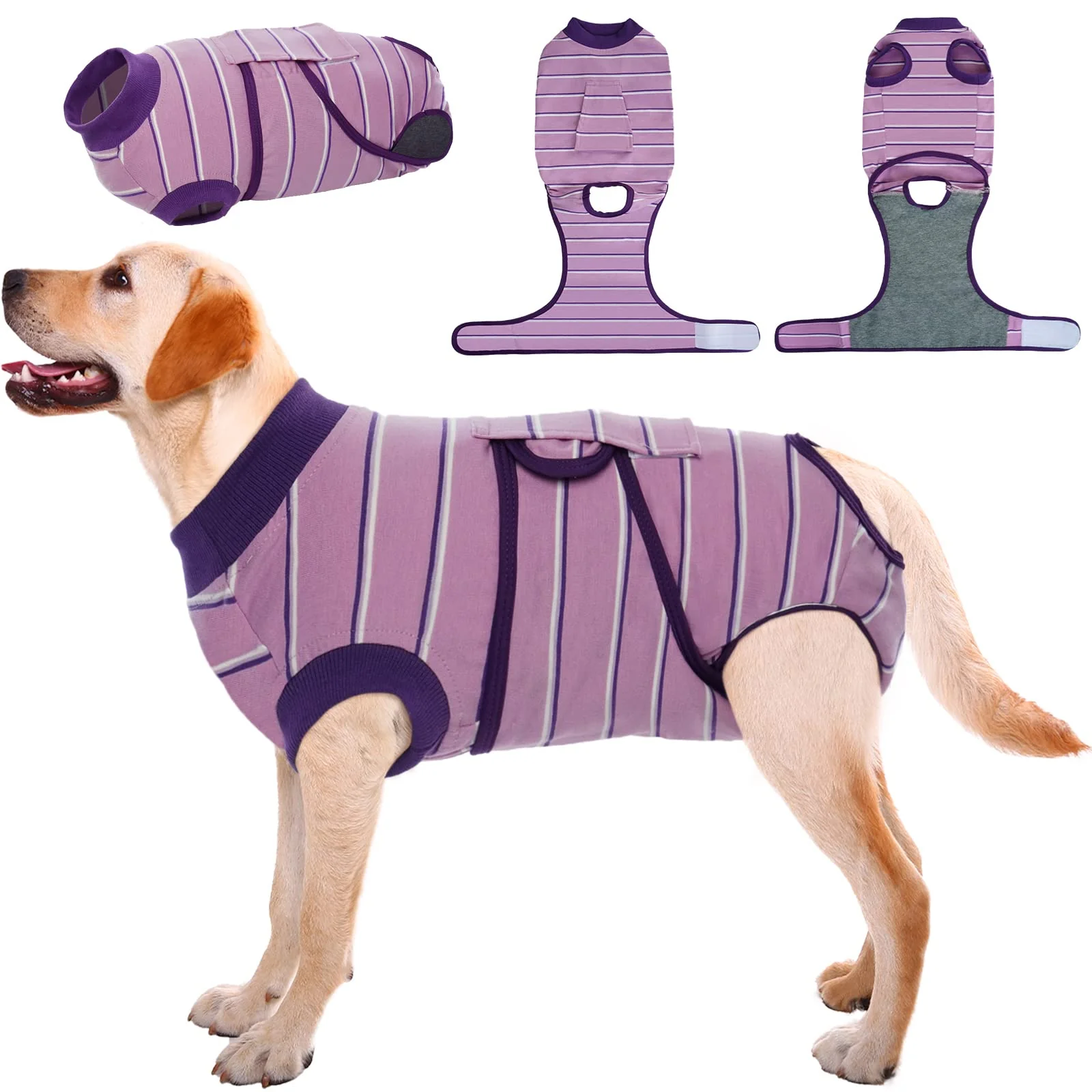 Elegant Kuoser Dog Surgery Recovery Suit – Soft Breathable Post-Op Onesie XS-XXL 4 Colors First-Class
