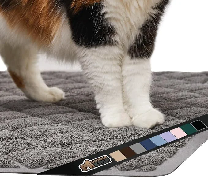 Superior GORILLA GRIP Cat Litter Box Mat Water Resistant US Designed Kitty Litter High-Quality