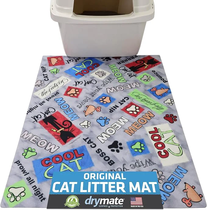 Authentic Drymate Cat Litter Box Mat Litter Trapping Mat Waterproof Urine-Proof Relaxed