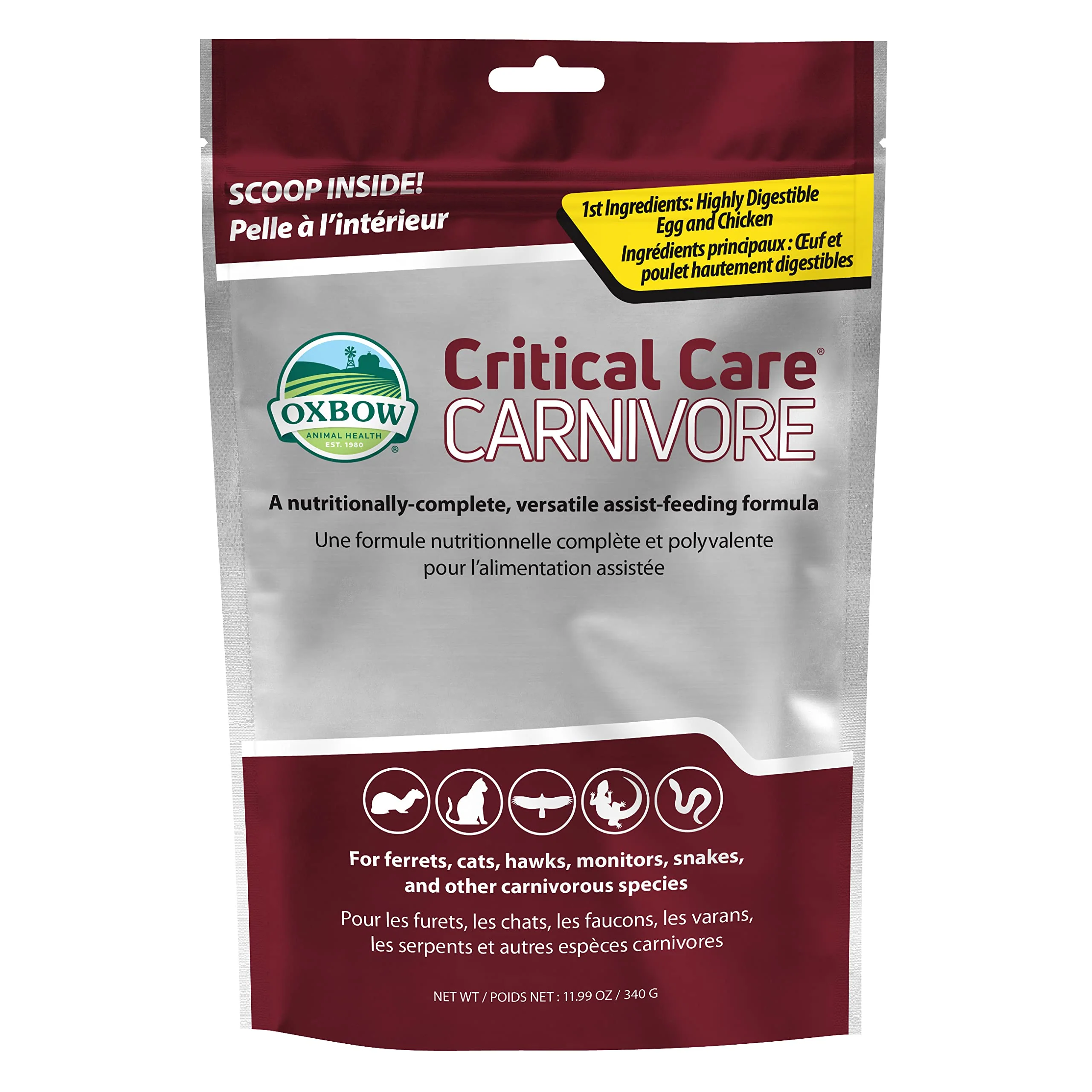 Safe Oxbow Animal Health Critical Care Carnivore – 340g Recovery Formula for Cats Ferrets Trendy
