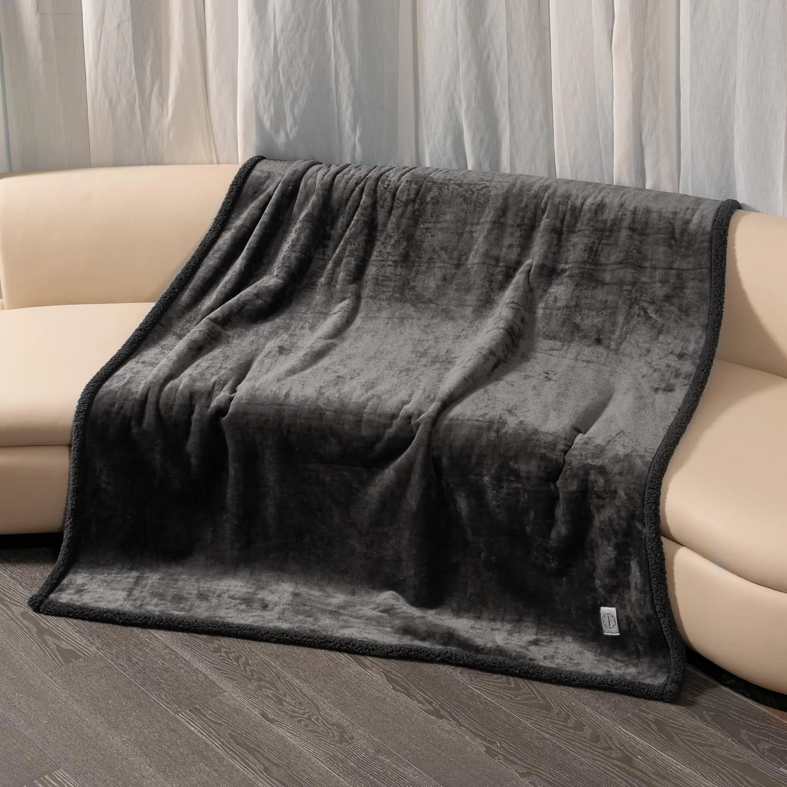 Premium Maidewow Waterproof Reversible Dog Blanket Leakproof Washable Gray 65x57 in Refined