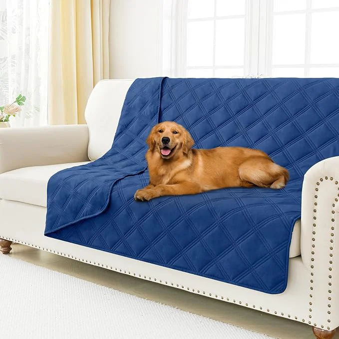 World-Class Smiry Waterproof Dog Bed Cover Blanket 68x82 Soft Reversible Pet Blanket Contemporary